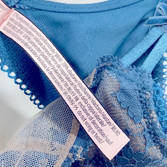 Victoria’s Secret Dream Angels Push-Up (No Padding) Bra – 34DD Blue Velvet 💙 - Picture 7 of 8